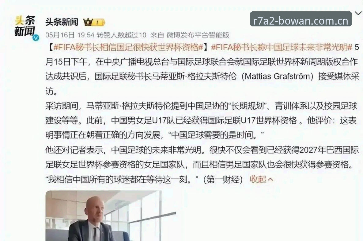 揭秘！世界杯扩军至66队？中国男足迎来历史性机遇背后的真相